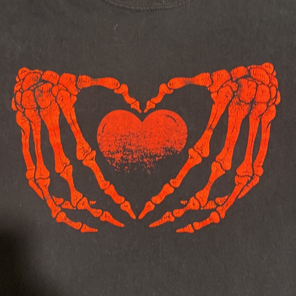 NEON RIOT double heart XXL T-shirt - Picture 2 of 4